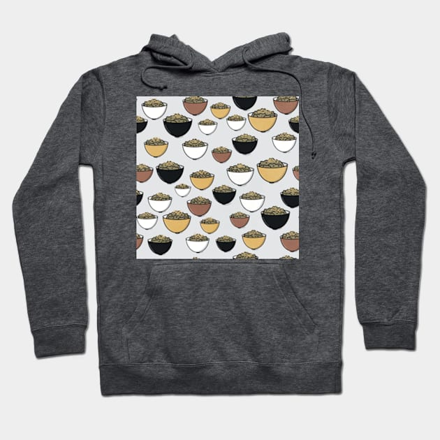 Bowls of Chili Pattern Hoodie by WalkSimplyArt